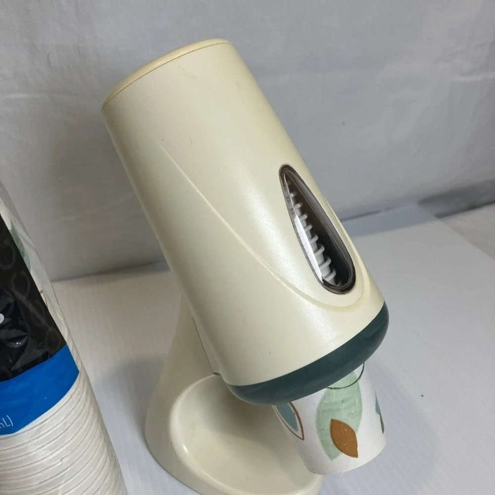 VTG Dixie 3 oz Cup Dispenser Space Age Retro Bathroom Kitchen Counter Top BONUS‎